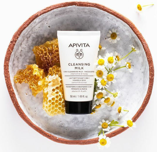 Apivita Chamomile & Honey Emulsion Cleansing Face & Eyes 50ml