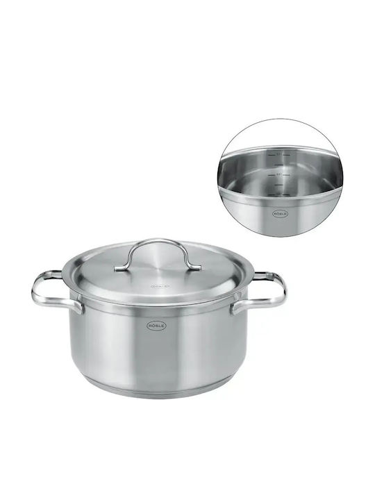 Rosle Pure Elements Pots Set of Stainless Steel with No Coating 3pcs