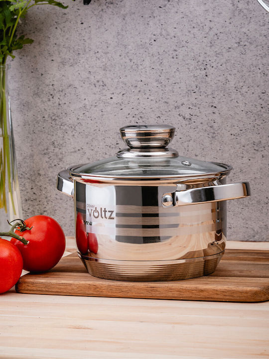 Voltz Stainless Steel Cookware Set 6 Pieces