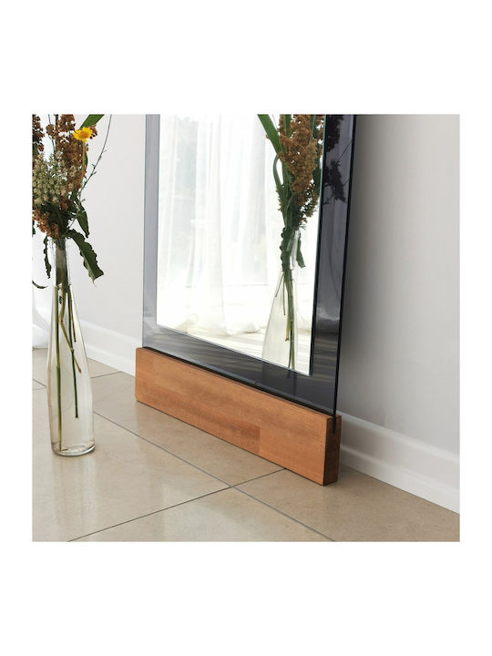 SteweHome Oglindă De Podea Cu Cadru Din Lemn Maro 140x40cm