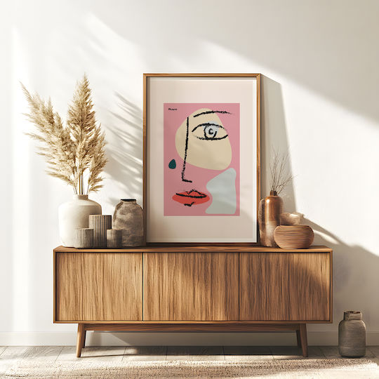 Poster Pablo Picasso Abstract Collage Art237 21cm X 30cm White Frame Pvc