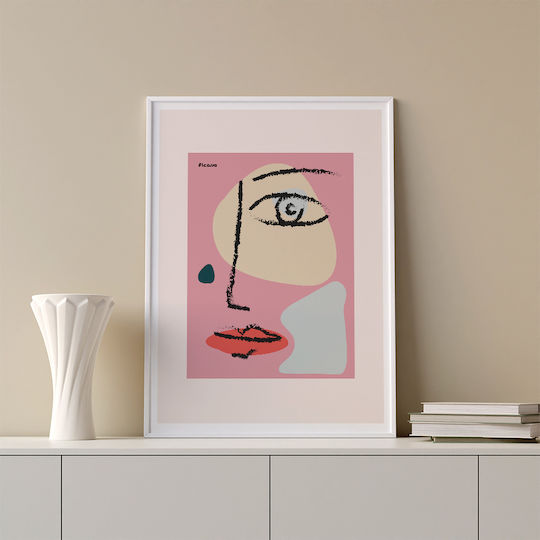 Poster Pablo Picasso Abstract Collage Art237 21cm X 30cm White Frame Pvc