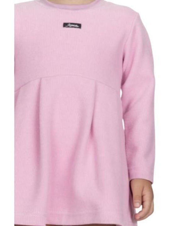 Kinderkleid Langärmelig Knitted Lilac