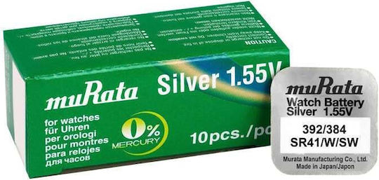 Murata 392/384 Batterie Silber-Oxid für Uhren SR41 1.55V 1Stück