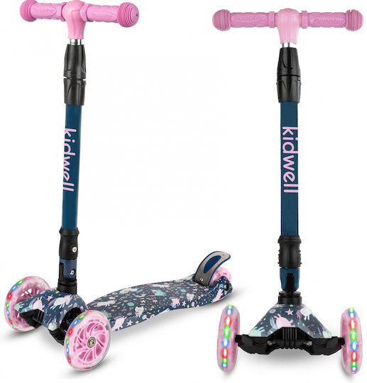 Kidwell Kinderroller Klappbar 3-Rad Für 3+ Jahre Rosa