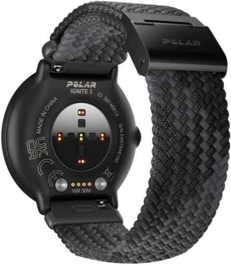 Polar Ignite 3 43mm Αδιάβροχο Smartwatch με Παλμογράφο (Yarn)