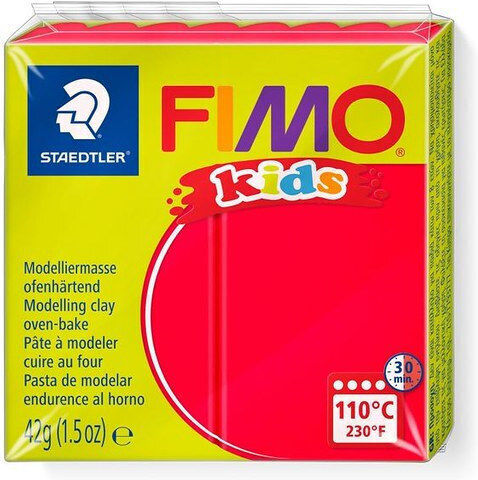 Staedtler Fimo Kids Παιδικός Πολυμερικός Πηλός Κόκκινος 42gr