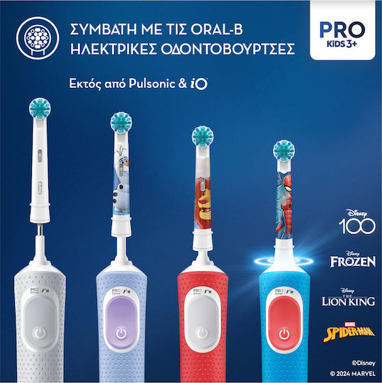 Oral-B Kids Electric Toothbrush Replacement Heads 4 Pieces for 3+ Years Frozen