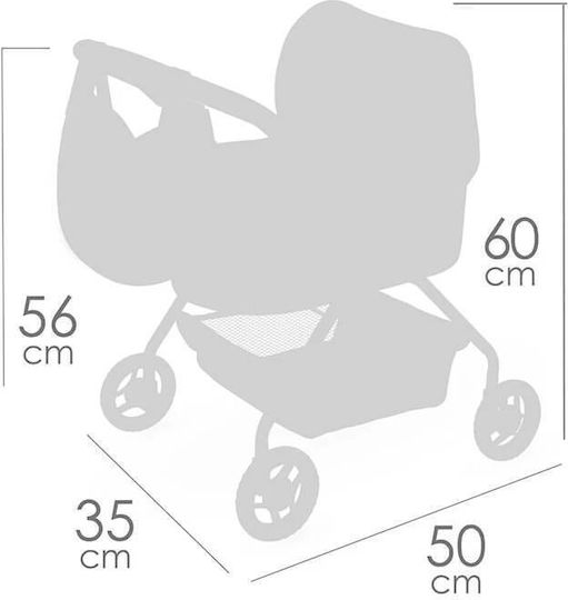 De Cuevas Puppenwagen Pink für Kinder ab 3 Jahren