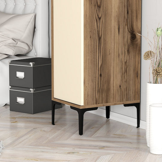 Kleiderschrank Türen S Beige 40x47x201cm