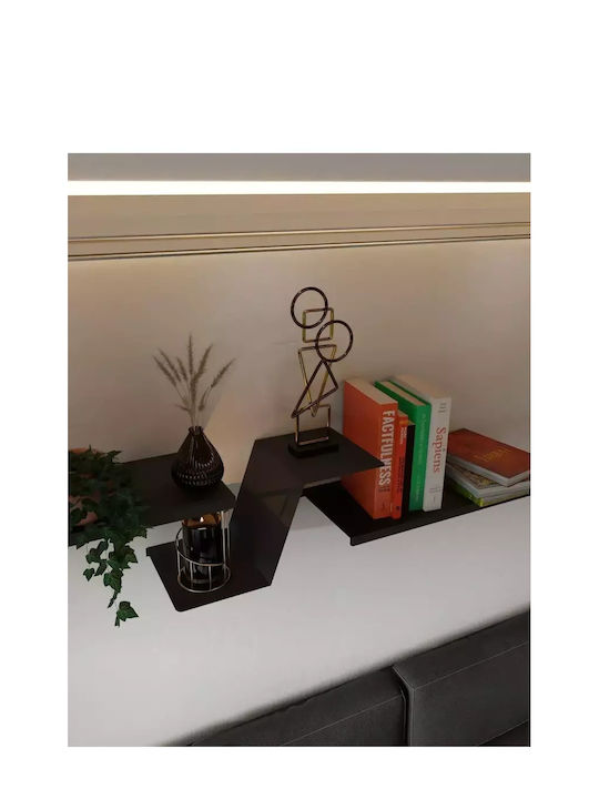 Set 3 Rafturi Negre Moderne De Perete Decorative Living 15x10cm