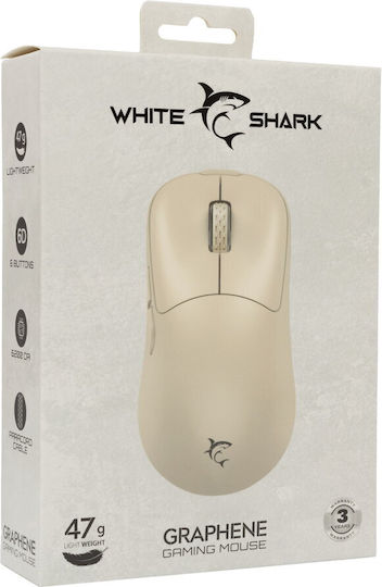 White Shark GM-5014 Gaming Mouse 6200 DPI Beige