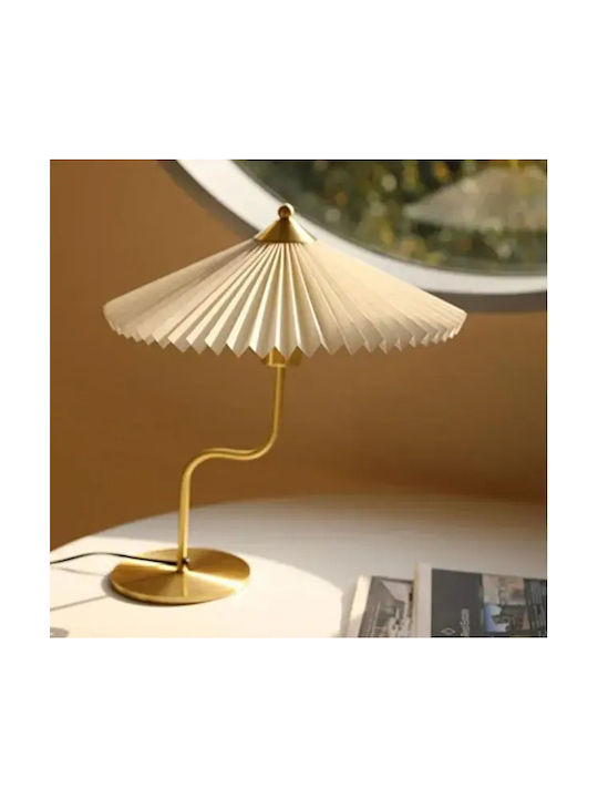 Lămpi De Masă Moderne Umbrelă Metalică Auriu 40cm