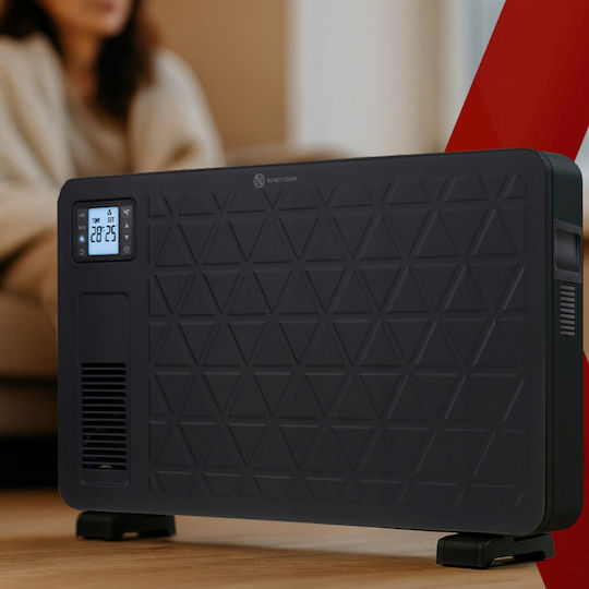 Convectoare pardoseală 2300W cu Termostat Electronic și WiFi 70x12cm Negru