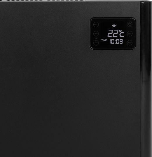 Eurom Alutherm Wifi Convector Electric Pardoseală 1500W cu Termostat Electronic 75.9x45.8cm Negru