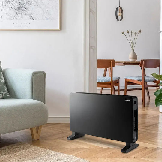 Domo Convectoare pardoseală 2000W cu Termostat Electronic 70x44.5cm Negru