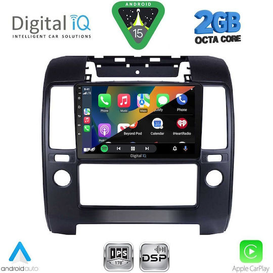 Digital IQ Car Audio System for Nissan Navara 2006-2011 with Clima (Bluetooth/USB/WiFi/GPS/Apple-Carplay/Android-Auto) with Touch Screen 9"