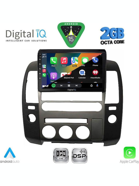 Digital IQ Car Audio System for Nissan Navara 2006-2011 (Bluetooth/USB/WiFi/GPS/Apple-Carplay/Android-Auto) with Touch Screen 9"