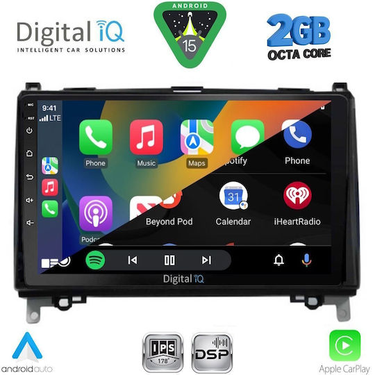Digital IQ Ηχοσύστημα Αυτοκινήτου για Mercedes-Benz Sprinter / Vito 2007-2019 (Bluetooth/USB/WiFi/GPS/Apple-Carplay/Android-Auto) με Οθόνη Αφής 9"