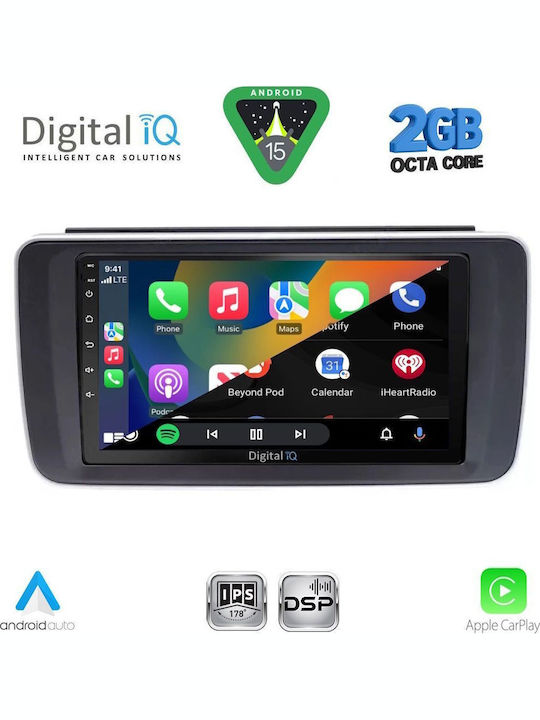 Digital IQ Car Audio System for Nissan Leaf 2018 (Bluetooth/USB/WiFi/GPS/Apple-Carplay/Android-Auto) with Touch Screen 9"