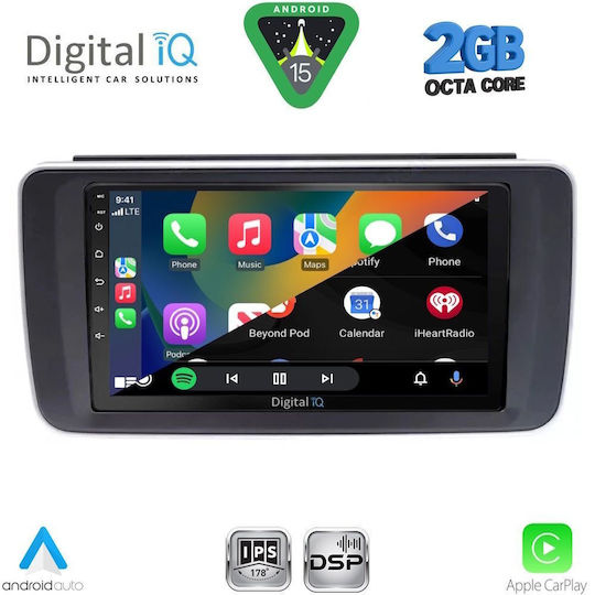 Digital IQ Car Audio System for Nissan Leaf 2018 (Bluetooth/USB/WiFi/GPS/Apple-Carplay/Android-Auto) with Touch Screen 9"