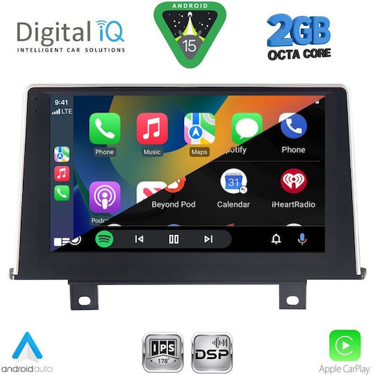 Digital IQ Car Audio System for BMW Series 1 2011-2016 (Bluetooth/USB/WiFi/GPS/Apple-Carplay/Android-Auto) with Touch Screen 9"