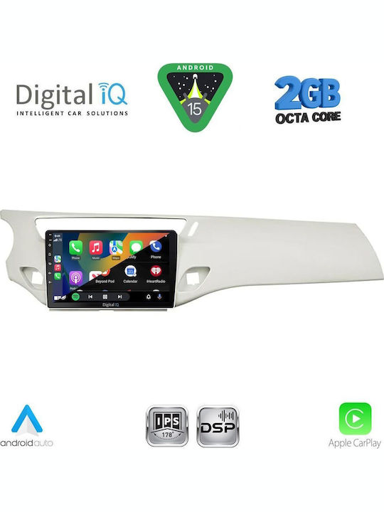 Digital IQ Car Audio System for Citroen C3 / DS3 2009-2016 (Bluetooth/USB/WiFi/GPS/Apple-Carplay/Android-Auto) with Touch Screen 9"