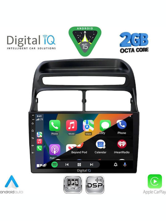 Digital IQ Car Audio System for Fiat Linea 2007-2011 (Bluetooth/USB/WiFi/GPS/Apple-Carplay/Android-Auto) with Touch Screen 9"