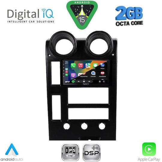 Digital IQ Ηχοσύστημα Αυτοκινήτου Hummer H2 2001-2007 (Bluetooth/USB/WiFi/GPS/Apple-Carplay/Android-Auto) με Οθόνη Αφής 9"