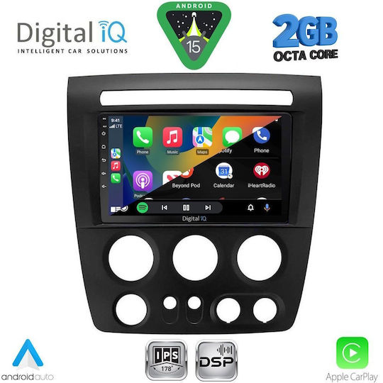 Digital IQ Ηχοσύστημα Αυτοκινήτου Hummer H3 2005-2009 (Bluetooth/USB/WiFi/GPS/Apple-Carplay/Android-Auto) με Οθόνη Αφής 9"