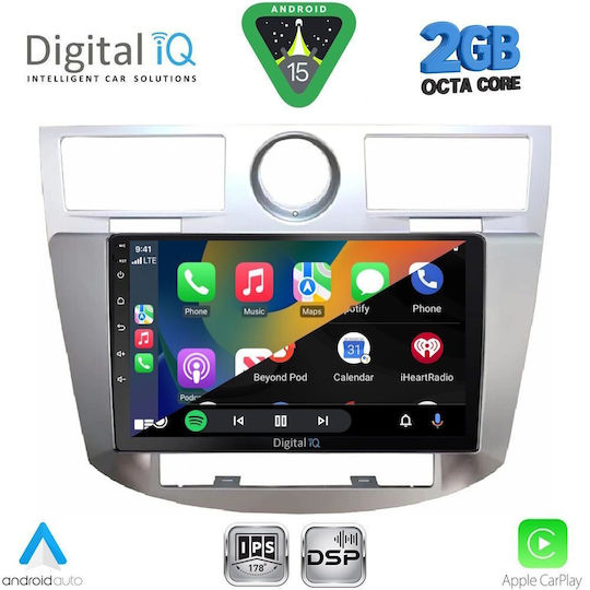 Digital IQ Auto-Audiosystem Chrysler Sebring 2008-2010 (Bluetooth/USB/WiFi/GPS/Apple-Carplay/Android-Auto) mit Touchscreen 9"