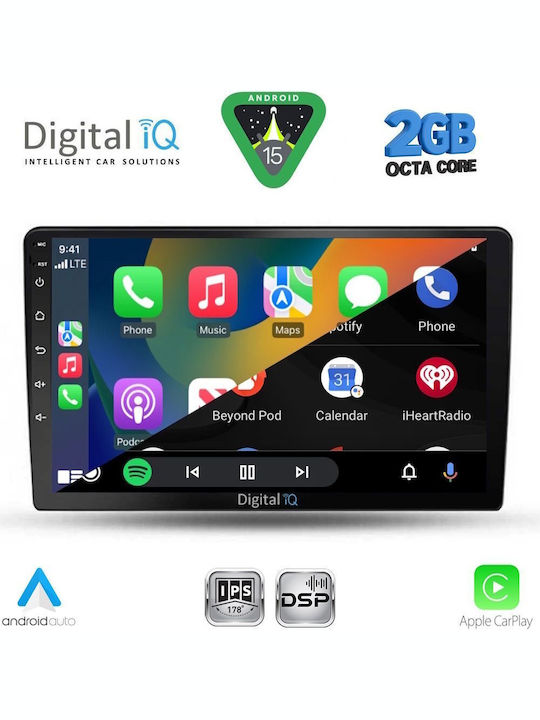 Digital IQ Car Audio System for Kia Ceed 2009-2012 (Bluetooth/USB/WiFi/GPS/Apple-Carplay/Android-Auto) with Touch Screen 9"