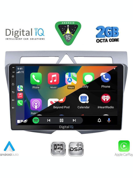 Digital IQ Car Audio System for Kia Picanto 2008-2011 (Bluetooth/USB/WiFi/GPS/Apple-Carplay/Android-Auto) with Touch Screen 9"
