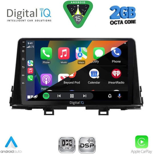 Digital IQ Ηχοσύστημα Αυτοκινήτου για Kia Picanto 2017-2021 (Bluetooth/USB/WiFi/GPS/Apple-Carplay/Android-Auto) με Οθόνη Αφής 9"