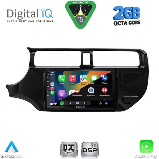 Digital IQ Ηχοσύστημα Αυτοκινήτου για Kia Rio 2012-2015 (Bluetooth/USB/WiFi/GPS/Apple-Carplay/Android-Auto) με Οθόνη Αφής 9"