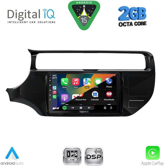 Digital IQ Ηχοσύστημα Αυτοκινήτου για Kia Rio 2015-2018 (Bluetooth/USB/WiFi/GPS/Apple-Carplay/Android-Auto) με Οθόνη Αφής 9"