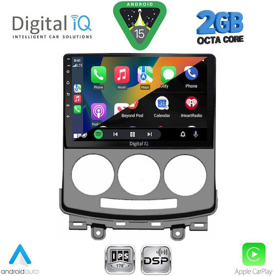 Digital IQ Ηχοσύστημα Αυτοκινήτου για Mazda 5 2004-2010 (Bluetooth/USB/WiFi/GPS/Apple-Carplay/Android-Auto) με Οθόνη Αφής 9"