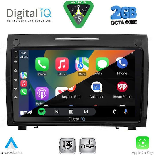 Digital IQ Ηχοσύστημα Αυτοκινήτου για Mercedes-Benz SLK 2004-2010 (Bluetooth/USB/WiFi/GPS/Apple-Carplay/Android-Auto) με Οθόνη Αφής 9"