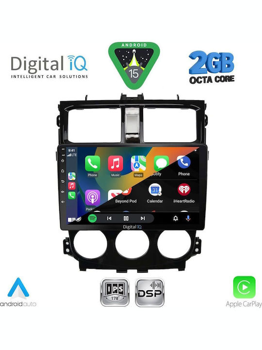 Digital IQ Car Audio System for Mitsubishi Colt 2013-2023 (Bluetooth/USB/WiFi/GPS/Apple-Carplay/Android-Auto) with Touch Screen 9"