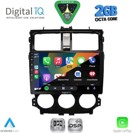 Digital IQ Ηχοσύστημα Αυτοκινήτου για Mitsubishi Colt 2013-2023 (Bluetooth/USB/WiFi/GPS/Apple-Carplay/Android-Auto) με Οθόνη Αφής 9"