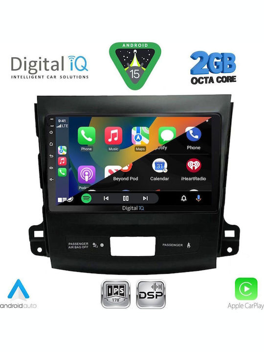 Digital IQ Автомобилна Аудио Система (Блутут/USB/WiFi/GPS/Apple-Carplay/Android-Auto) с Тъчскрийн 9"