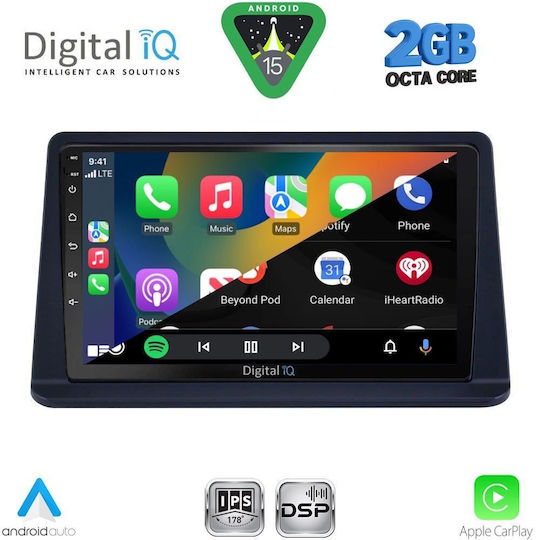 Digital IQ Car Audio System for Mitsubishi Pajero 1999-2006 (Bluetooth/USB/WiFi/GPS/Apple-Carplay/Android-Auto) with Touch Screen 9"