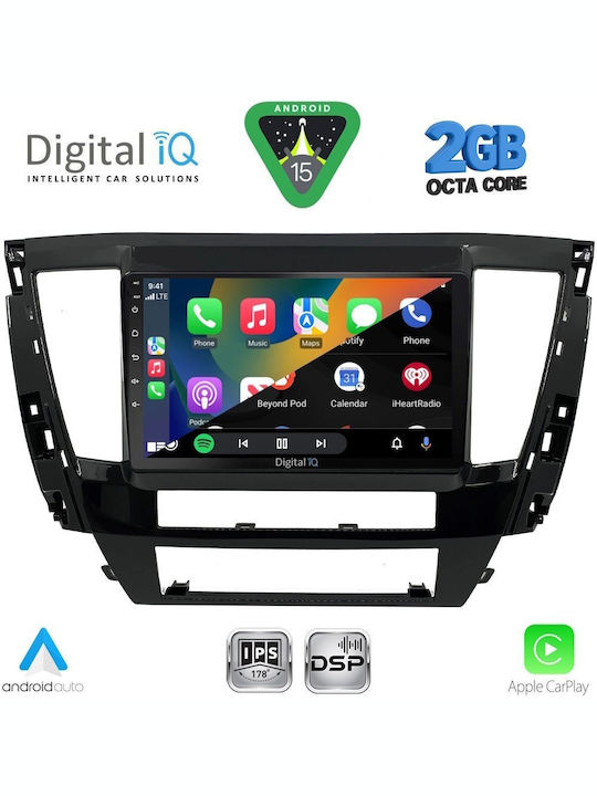 Digital IQ Car Audio System for Mitsubishi Pajero 2020 (Bluetooth/USB/WiFi/GPS/Apple-Carplay/Android-Auto) with Touch Screen 9"