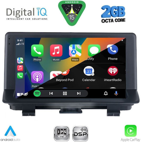 Digital IQ Car Audio System for Audi Q3 2012-2018 (Bluetooth/USB/WiFi/GPS/Apple-Carplay/Android-Auto) with Touch Screen 9"