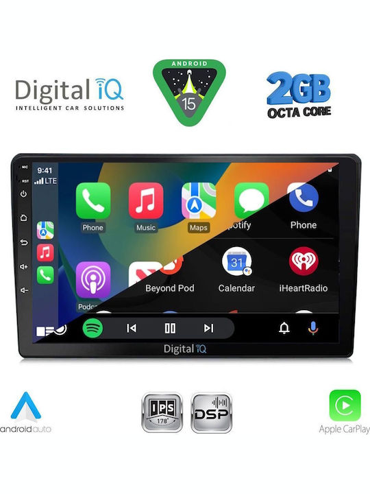 Digital IQ Car Audio System for Mazda 2 2002-2007 (Bluetooth/USB/WiFi/GPS/Apple-Carplay/Android-Auto) with Touch Screen 9"