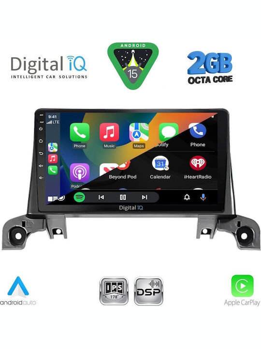 Digital IQ Car Audio System for Peugeot 3008 2016 (Bluetooth/USB/WiFi/GPS/Apple-Carplay/Android-Auto) with Touch Screen 9"