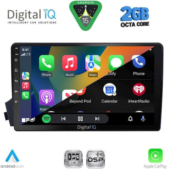 Digital IQ Ηχοσύστημα Αυτοκινήτου για Ssangyong Actyon / Kyron 2006-2015 (Bluetooth/USB/WiFi/GPS/Apple-Carplay/Android-Auto) με Οθόνη Αφής 9"