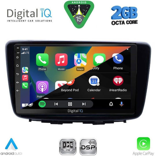 Digital IQ Ηχοσύστημα Αυτοκινήτου για Suzuki Baleno 2016-2022 (Bluetooth/USB/WiFi/GPS/Apple-Carplay/Android-Auto) με Οθόνη Αφής 9"