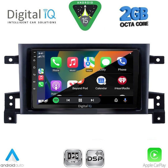 Digital IQ Ηχοσύστημα Αυτοκινήτου για Suzuki Grand Vitara 2005-2015 (Bluetooth/USB/WiFi/GPS/Apple-Carplay/Android-Auto) με Οθόνη Αφής 9"