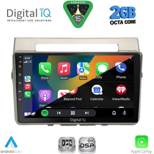 Digital IQ Автомобилна Аудио Система (Блутут/USB/WiFi/GPS/Apple-Carplay/Android-Auto) с Тъчскрийн 9"